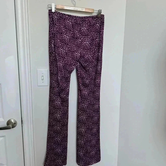 Kollyy retro purple flare leopard y2k pants S - Picture 6 of 6
